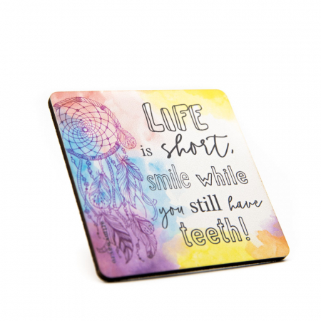 Suport pahar LIFE IS SHORT [1]