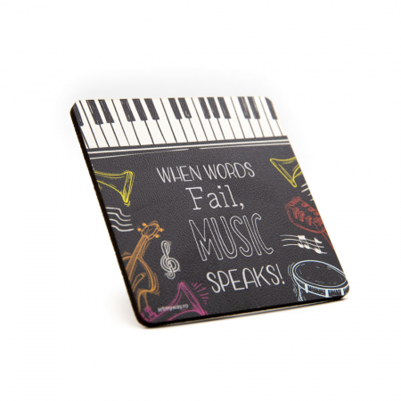 Suport pahar MUSIC SPEAKS [1]