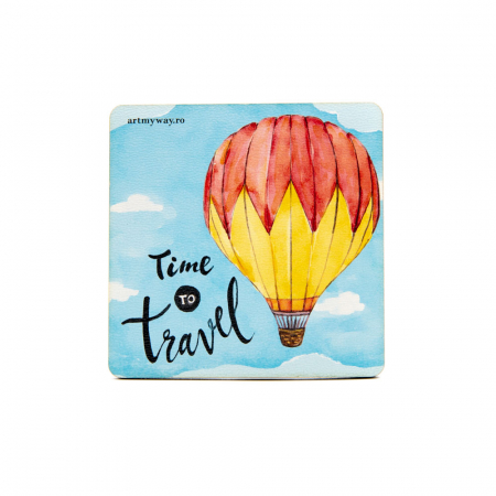 Decoratiuni - Suport pahar TIME TO TRAVEL