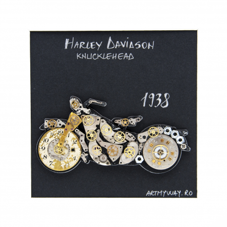Tablou Harley Davidson Knucklehead 1938 - Colectia Born to Ride [3]