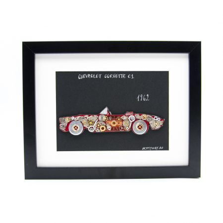 Tablouri cu Piese de Ceas / Steampunk Art - Tablou Chevrolet Corvette C1 1962 - Colectia ART my Cars