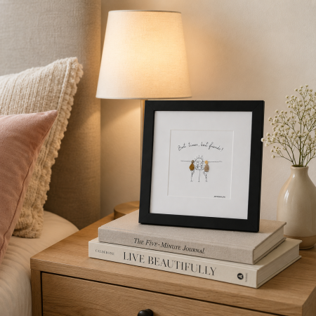 Tablou Best Friends cei mai buni prieteni pietricele Pebble Art ArtMyWay [3]