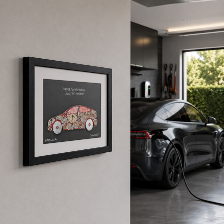Tablou Tesla Model Y Charge Your Ambition Chase The Horizon [1]
