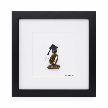 Tablou Pebble Art Absolvire v2 Pietre Naturale Rau Handmade ArtMyWay Romania [3]