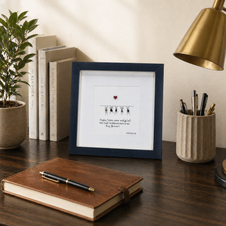 Pentru EA - Tablou Pebble Art Copilărie Pietre Naturale Rau Handmade ArtMyWay Romania