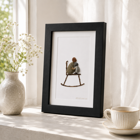Tablouri cu Pietre de Rau / Pebble Art - Tablou Pebble Art Crazy Little Thing Called Love Pietre Naturale Rau Handmade ArtMyWay Romania