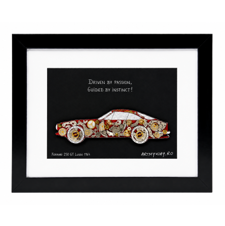 Tablou Ferrari 250 GT Lusso 1964 „Driven by Passion" Handmade | ART my Cars | ArtMyWay.ro [2]