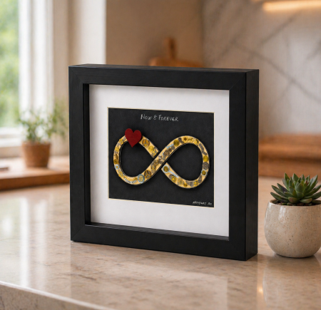 Tablou Infinit Now and Forever Handmade SteamWall Piese Ceas Simbol Infinit ArtMyWay Romania [1]