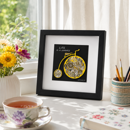 Colecții - Tablou Life is a Journey Handmade SteamWall Piese Ceas ArtMyWay Romania