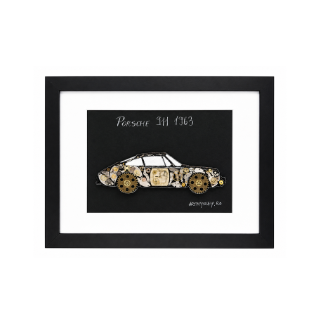 Tablou Porsche 911 1963 Handmade Piese Ceas Colectia ART my Cars ArtMyWay Romania [3]