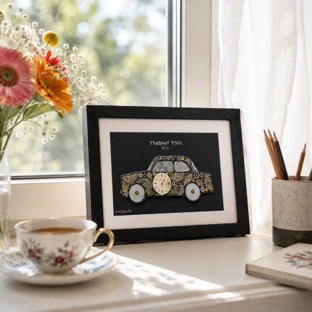 Tablou Trabant P500 1959 Handmade Macheta Steampunk ART my Cars ArtMyWay Romania [3]