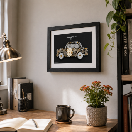 Tablou Trabant P500 1959 Handmade Macheta Steampunk ART my Cars ArtMyWay Romania [2]
