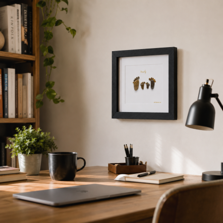 Tablou My Family 4 v2 familie pietricele Pebble Art varianta 2 ArtMyWay [2]