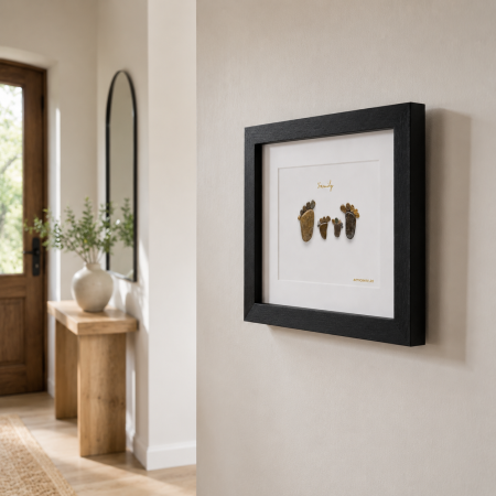 Tablou My Family 4 v2 familie pietricele Pebble Art varianta 2 ArtMyWay [3]