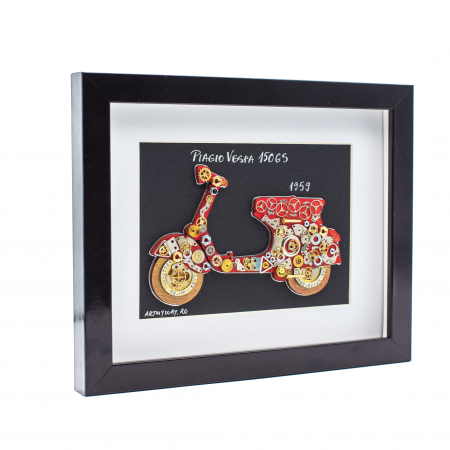 Born to Ride - Tablou Piagio VESPA 150GS - Colectia Born to Ride