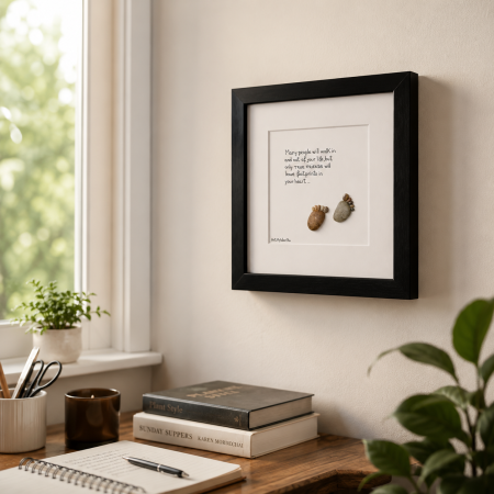 Tablou True Friends prietenie pietricele naturale Pebble Art ArtMyWay