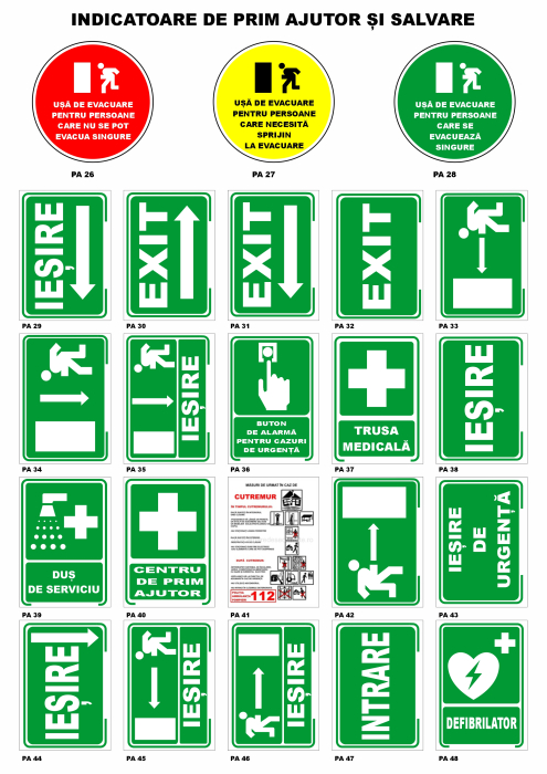 AUTOCOLANTE DE PRIM AJUTOR SI SALVARE [2]