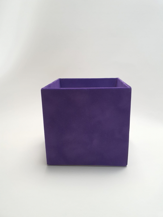 Cutie catifea, fara capac - 100X100X100 h mm - ABC [3]