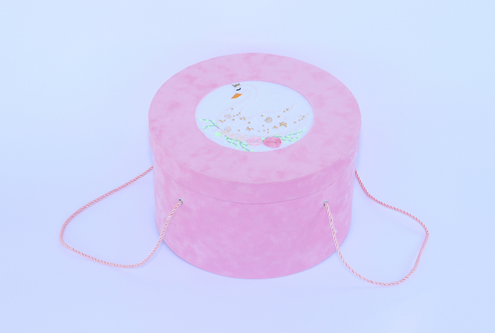 Cutie, catifea, pentru trusou botez, imprimată color - HAND MADE [2]