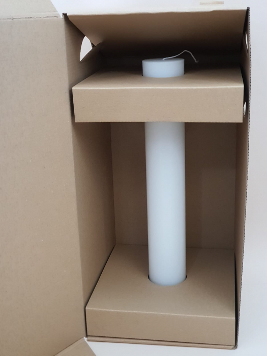 Cutie pentru lumânări, din carton ondul CO3, ondula E, cu autoformare dimensiune de 40/19/19 [3]