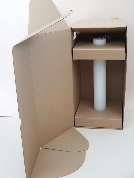 Cutie pentru lumânări, din carton ondul CO3, ondula E, cu autoformare dimensiune de 40/19/19 [2]