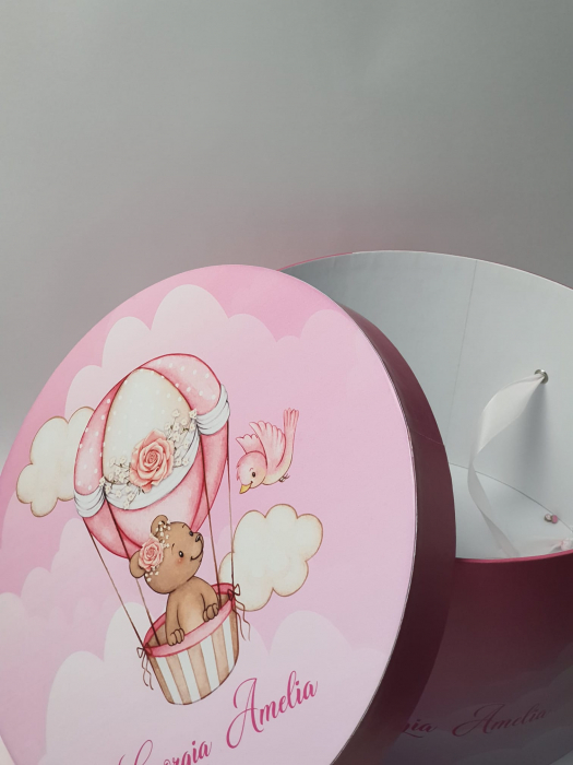 Cutie pentru trusou botez Imprimată color  -Baby girl [2]