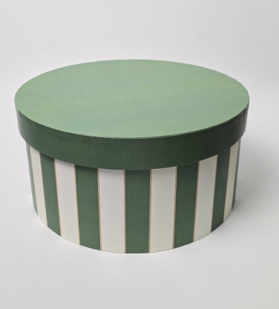 Cutii flori/aranjamente - 240x120mm h, hârtie model dungi cu capac
