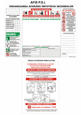 PLACUTE PSI SI SSM - PLAN PSI SI PANOU ACORDARE PRIM AJUTOR