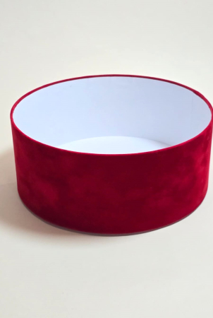 CUTII ROTUNDE, fără capac - Cutie catifea 200x100 h mm, fără capac