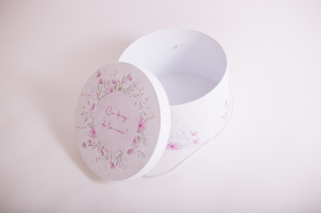 CUTII CATIFEA - Cutie, catifea, pentru trusou botez, full print