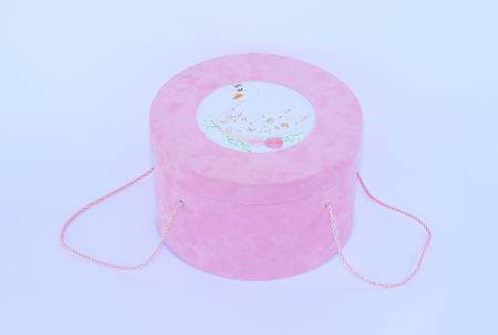 Cutie, catifea, pentru trusou botez, imprimată color - HAND MADE [1]