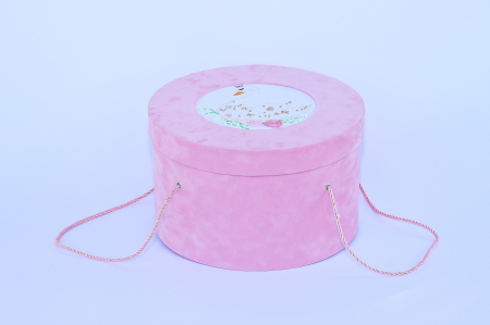 CUTII CATIFEA - Cutie, catifea, pentru trusou botez, imprimată color - HAND MADE