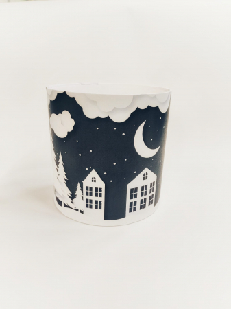 COLECTIA CRACIUN - Cutie cu imprimeu 15/15 cm