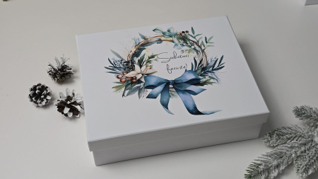 Cutii flori/aranjamente - Cutie dreptunghiulară, cu capac - 250x200x70h