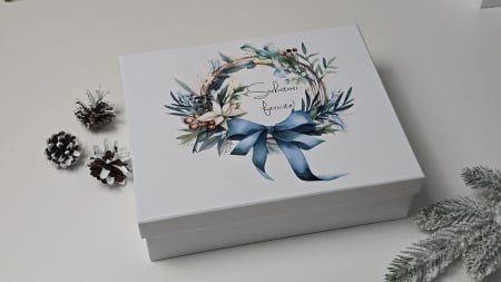 Cutii flori/aranjamente - Cutie dreptunghiulară, cu capac - 250x200x70h