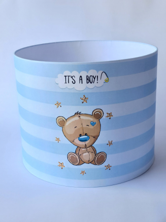 Cutii cu imprimeuri - Cutie, hârtie, 250x200 mm h, IT'S A BOY !