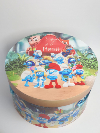 CUTII HARTIE - Cutie pentru trusou botez Imprimată color  -  STRUMF
