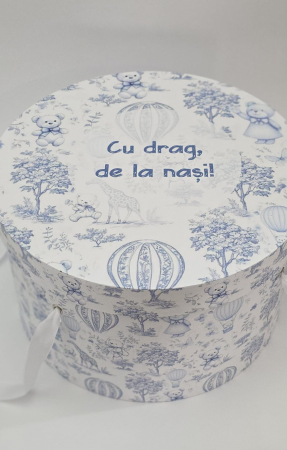 Cutie pentru trusou botez ,,Vintage bleu” [0]