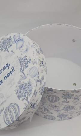 Cutie pentru trusou botez ,,Vintage bleu” [1]