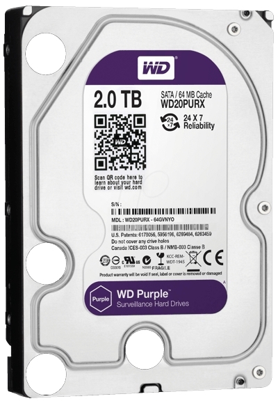 HARD DISK 2TB WD Purple Surveillance-big