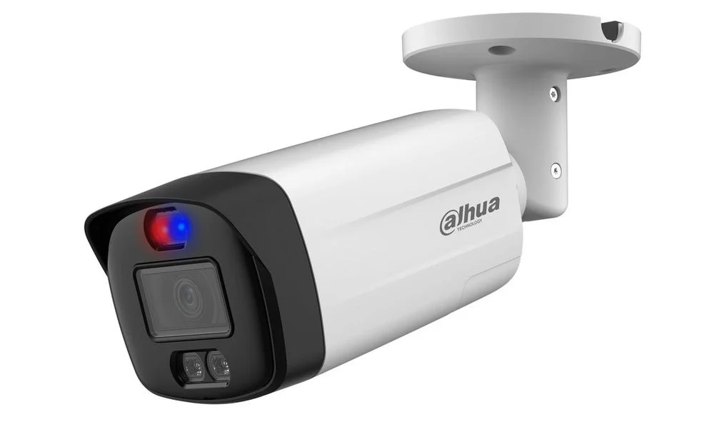 Camera supraveghere Dahua 5 megapixeli cu alarme sonore si luminoase, iluminator dual smart infrarosu IR si lumina alba max 40m, lentila 3.6mm, cu microfon, HAC-ME1509TH-A-PV-0360B-S2, analogica-big