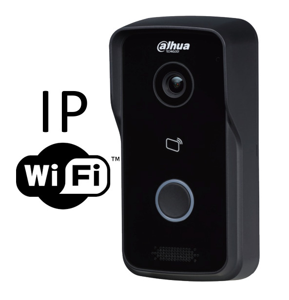 Videointerfon IP wireless pentru vila Dahua DHI-VTO2111D-W, 1MP, cu cititor de carduri-big
