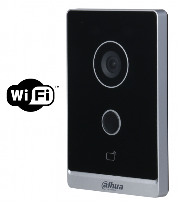 Videointerfon IP wireless pentru vila Dahua DHI-VTO2211G-WP, 2MP, cu cititor de carduri-big