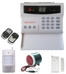 Alarma wireless (+pe cablu) FORTEZZA TEL-N2L