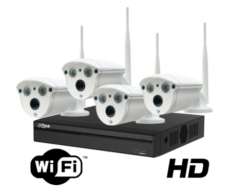 Kit wireless DAHUA IP HD 2 Megapixeli supraveghere exterior Pro ve04IP2m_A