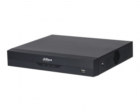 NVR 8 canale Dahua NVR4108HS-EI, max 16 Megapixeli, inteligenta artificiala WizSense, protectie perimetru, detectie faciala