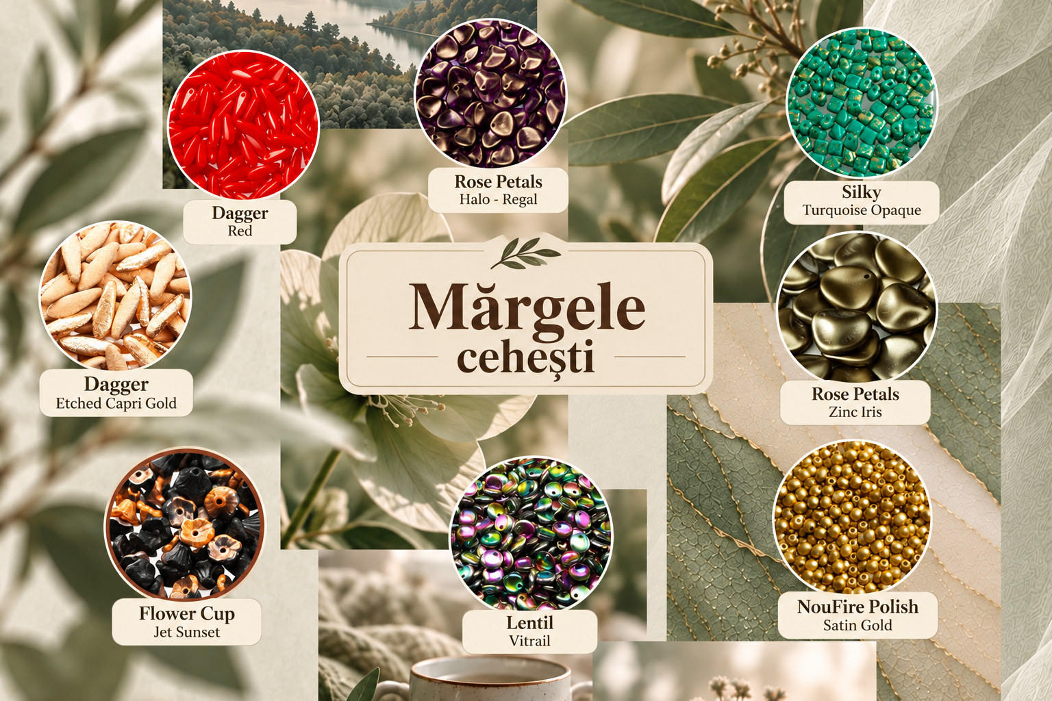 Mărgele cehești - Atelier de Mărgelit