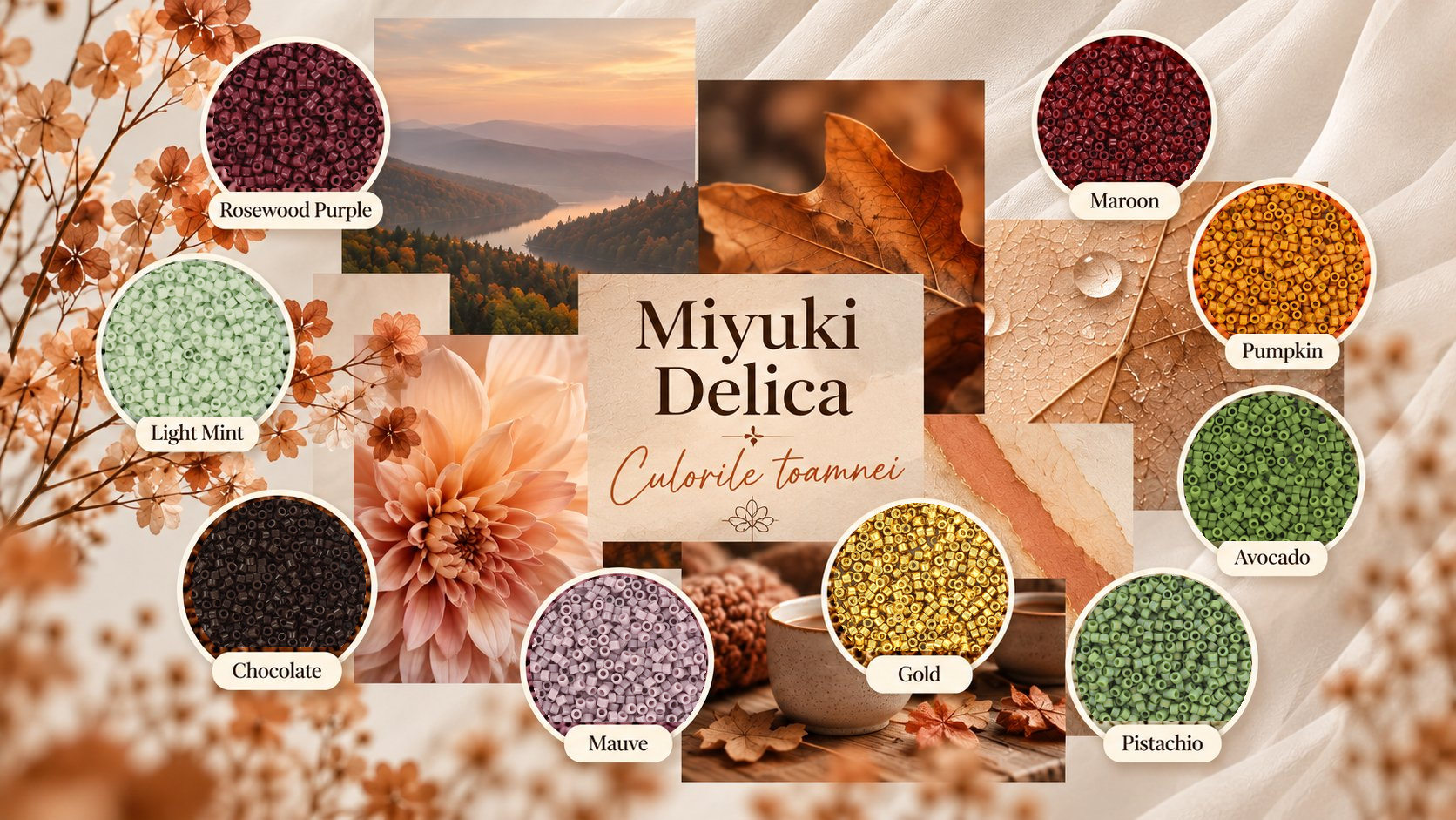 Miyuki Delica - Culorile toamnei - Atelier de Margelit