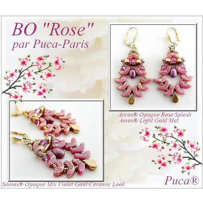Margele Arcos Par Puca5 X 10 mm Opaque Coral Red Luster [2]
