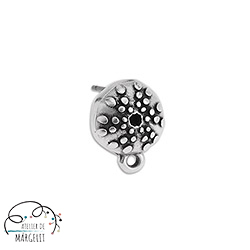 Baza cercei arici de mare din zamac placat cu aur 24k [2]